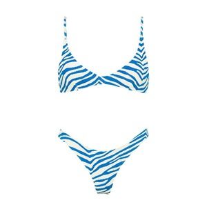 Brand New NWT Unworn Maia Zebra Splash Bathing Suit Set Size XS!